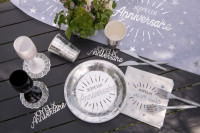 10 Silberne Anniversaire Étoile Teller 22,5cm