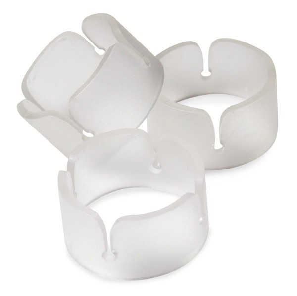6 Ballonclip Ringe in Transparent