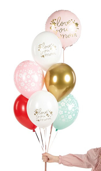 6 Ich liebe dich Mom Luftballons 30cm 3