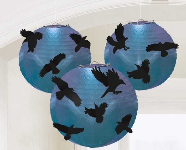 5 Shimmer Skull Halloween Lampions