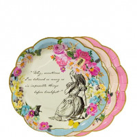 12 Alice im Wunderland Pappteller 18cm