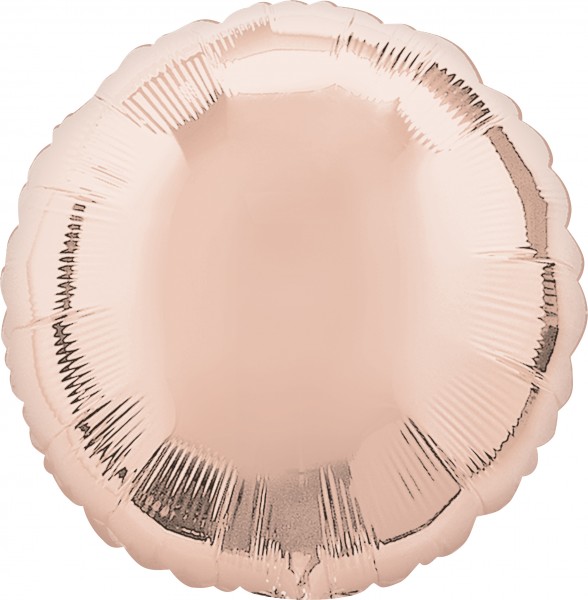 Runder Folienballon roségold