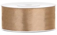 25m Satin Geschenkband hellgold 25mm breit