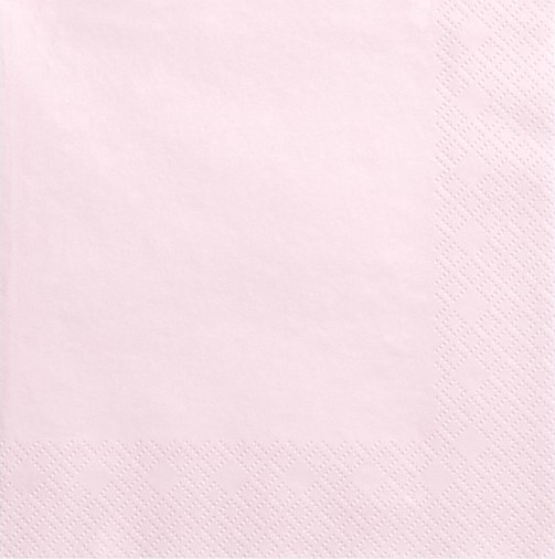 20 Servietten Scarlett babyrosa 33cm