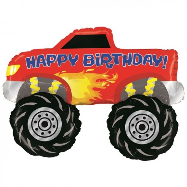 Birthday Monster Truck Folienballon 1,01m