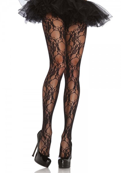 Strumpfhose Gothica mit Spitzenmuster