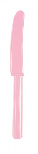 10 Kunststoff Messer Mila hellrosa