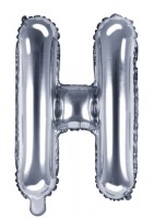 Folienballon H silber 35cm