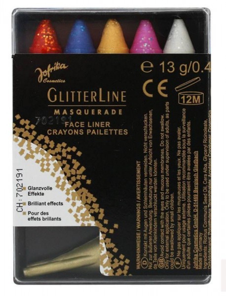 Bunte Glitzer Schminkstifte