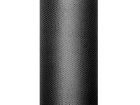 Tüll Stoff Luna schwarz 9m x 15cm