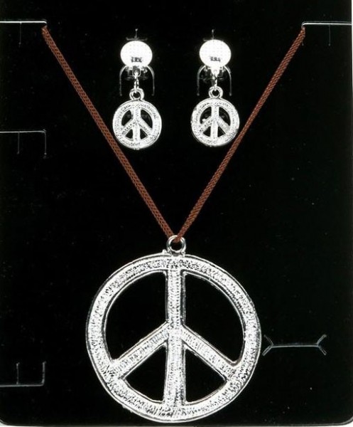 Peace Zeichen Schmuckset