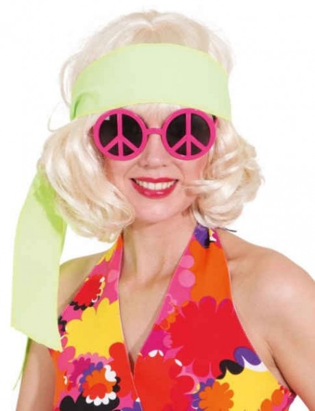 Neon Grünes Hippie Stirnband