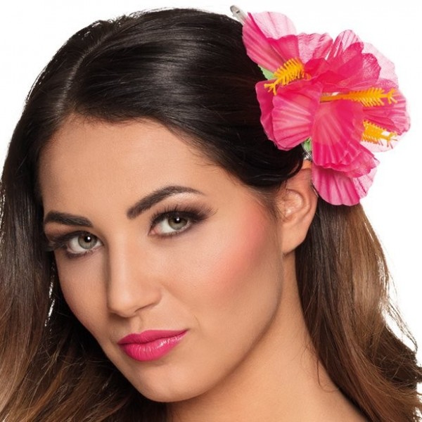 Pinke Hibiskus Haarspange