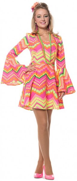 Retro 70er Jahre Kleid Damenkostüm