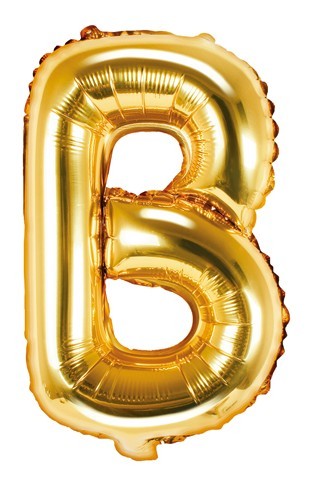 Folienballon B gold 35cm