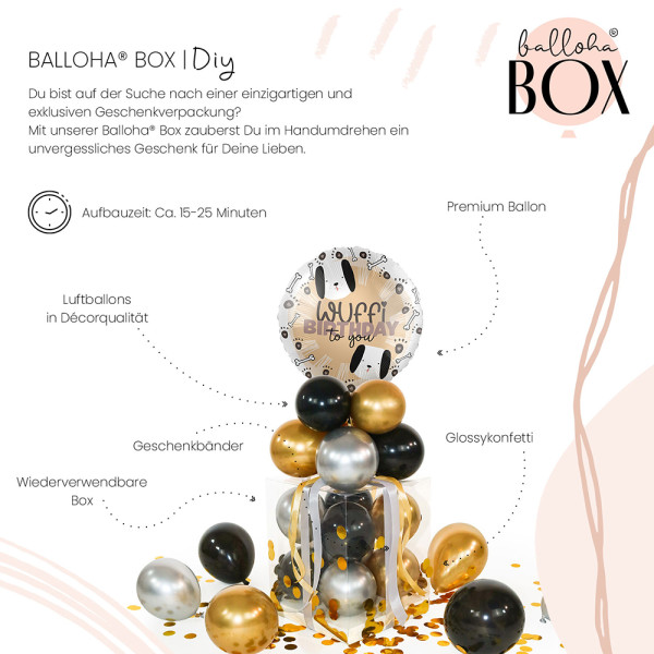 Balloha Geschenkbox DIY Wuffi Birthday XL 3