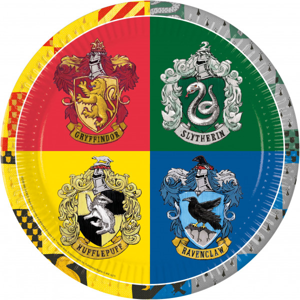 8 Magical Hogwarts Pappteller 23cm