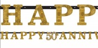 Sparkling 50 Years Buchstaben Girlande