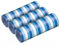 3 Shiny Blue Luftschlangen 4m