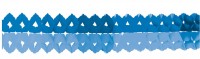 2 Shiny Blue Papiergirlanden 2m