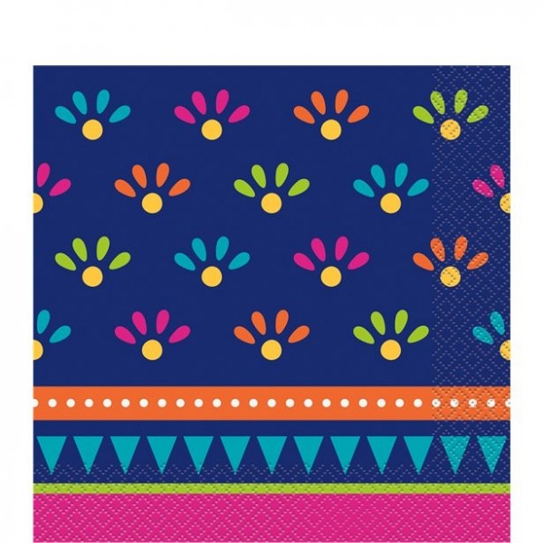 20 Boho Chic Fiesta Papierservietten 33 x 33cm