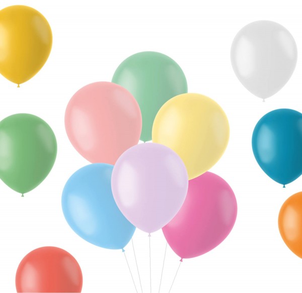 50 Bunter Party Ballonmix 33cm