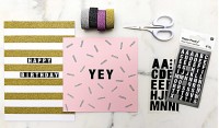 Silber Glitzer Washi Tape 5m