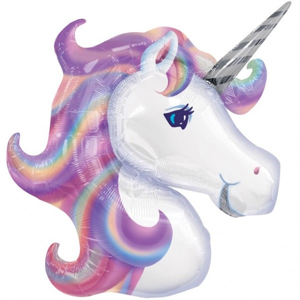 Einhorn Pink Diamond Folienballon 84 x 74cm