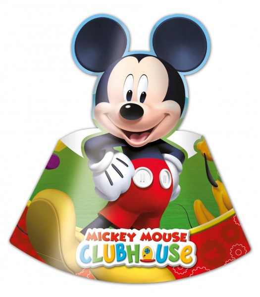 6 Mickey Mouse Partyfreunde Partyhüte