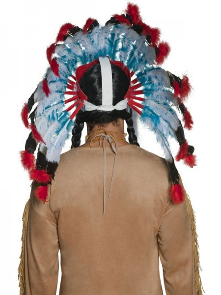 Imposanter Indianer Häuptling Federkopfschmuck 2