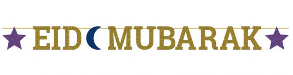 New Moon Eid Mubarak Girlande 365cm