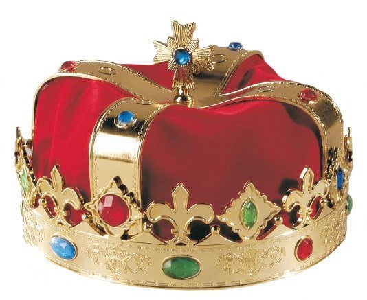 Königskrone Gold mit Edelsteinen
