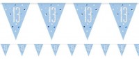 Blaue 13. Geburtstag Girlande 2,7m