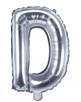 Folienballon D silber 35cm