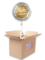Frohe Weihnachten Folienballon gold 71cm
