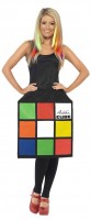 Rubik Zauberwürfel Damenkostüm 3D