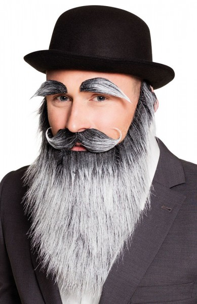 Langer Mysteriöser Bart Mit Augenbrauen