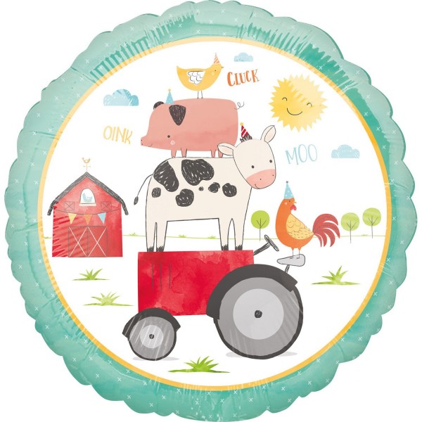 Happy Farm Life Folienballon 45cm