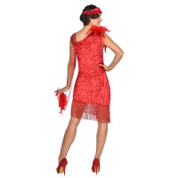 Vorschau: Rotes Flapper Damenkostüm Diana