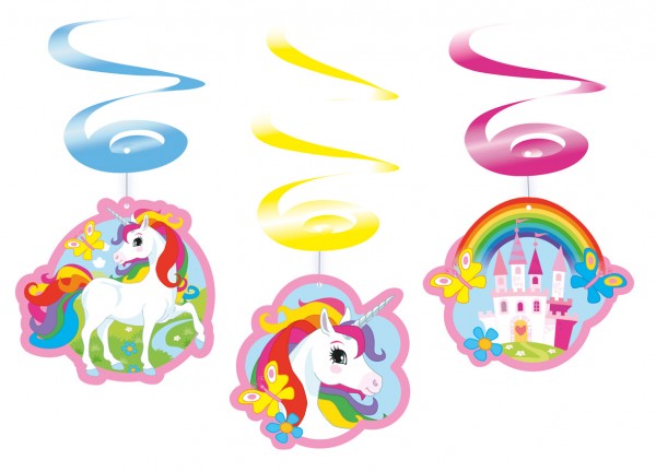 Zauberhafte Einhorn Rainbow Sparkle Wirbel Hängedekoration