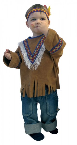 Manteo Mini Indianer Fransenkostüm