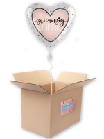 20. Geburtstag Ballon Shiny Heart 45cm