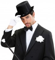 Vorschau: Schwarzer Zylinder Samtoptik