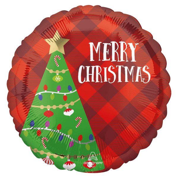Merry Christmas Tannenbaum Ballon 46cm