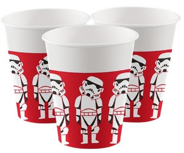 8 Star Wars Cartoon Pappbecher 200ml