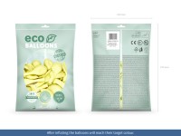 100 Eco Pastell Ballons creme 26cm