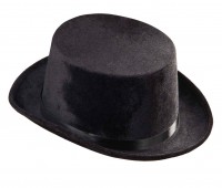 Vorschau: Schwarzer Zylinder Samtoptik