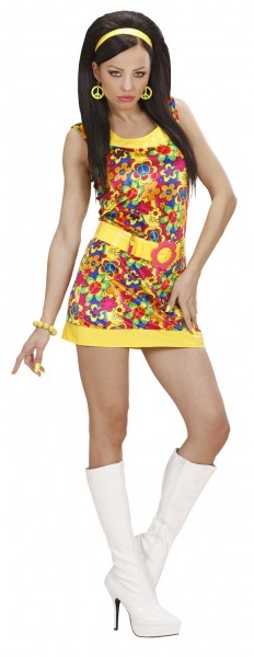 Kurzes Shelby Hippie Kostüm 2