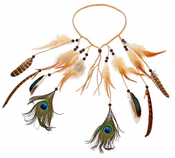 Feder Kopfschmuck natur