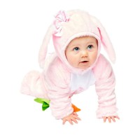 Süßes Baby Hasenkostüm in Rosa